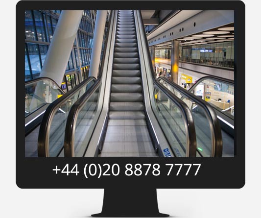 airport escalator